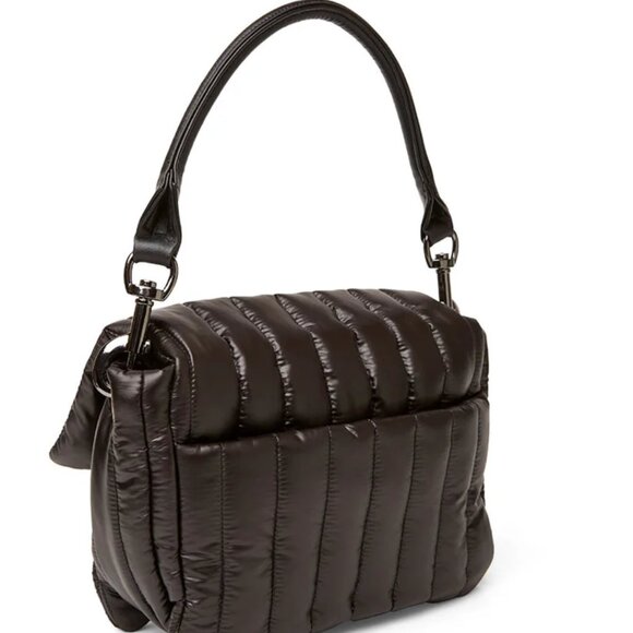 COPY - THINK ROYLN Bar Bag- Shiny Black with Gun Metal (NWT) - Picture 2 of 5